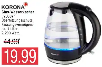 Marktkauf Korona Glas Wasserkocher ,,20607" Angebot