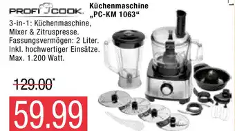 Marktkauf Profi Cook Küchenmaschine ,,PC-KM 1063" Angebot