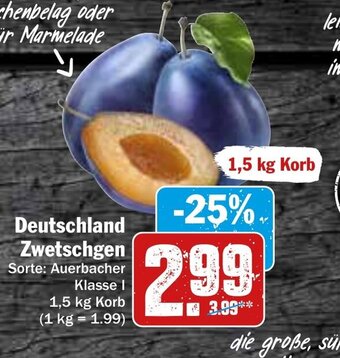 Hit Zwetschgen 1.5kg Angebot