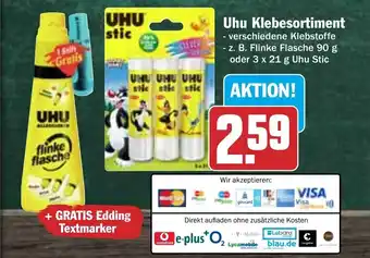 Hit UHU Klebesortiment Angebot