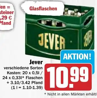 Hit Jever 20*500ml/24*330ml Angebot