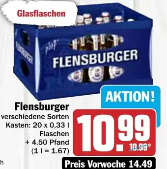 Hit Flensburger Pilsener 20*330ml Angebot