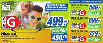 Expert Technomarkt Hisense QLED TV 43A7HQ Angebot