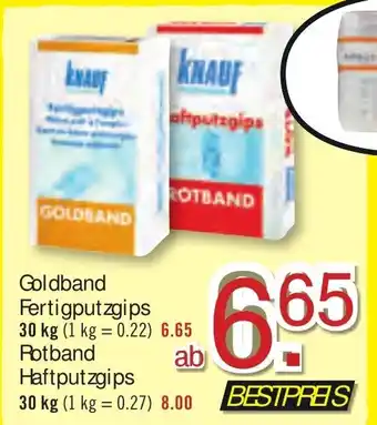 B1 Discount Baumarkt Goldband Fertigputzgips Angebot