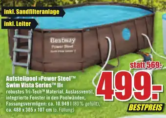 B1 Discount Baumarkt Aufstellpool Power Steel Swim Vista Series Angebot