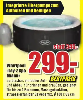 B1 Discount Baumarkt Whirlpool Lay-Z Spa Miami Angebot