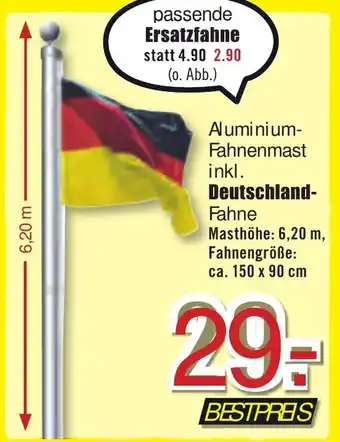 B1 Discount Baumarkt Deutschland Fahne Angebot