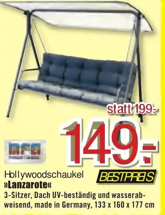 B1 Discount Baumarkt Hollywoodschaukel Lanzarote Angebot