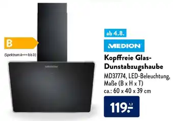 Aldi Nord Medion Kopffreie Glas Dunstabzugshaube Angebot