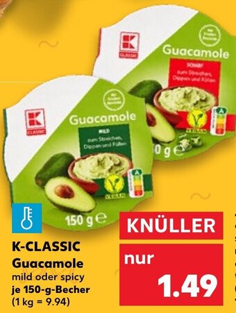 Kaufland K-Classic Guacamole 150 g Becher Angebot