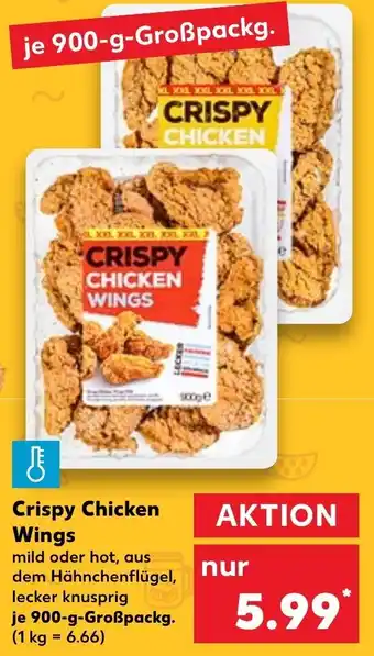 Kaufland Crispy Chicken Wings 900 g Großpackg. Angebot