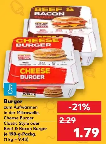 Kaufland Burger 190 g Packg. Angebot