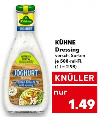 Kaufland Kühne Dressing 500 ml Fl. Angebot