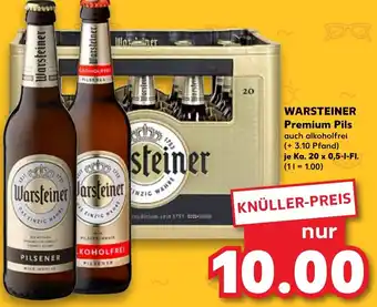 Kaufland Warsteiner Premium Pils Ka. 20x0,5 L-Fl. Angebot