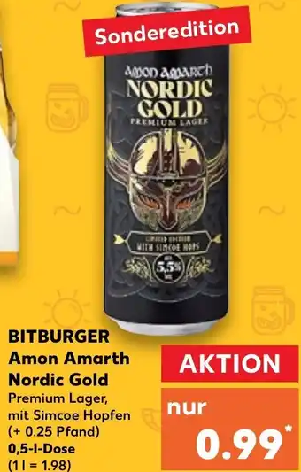 Kaufland Bitburger Amon Amarth Nordic Gold 0,5 L Dose Angebot