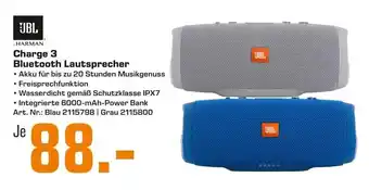 Saturn JBL Bluetooth-Lautsprecher | Charge 3 Angebot