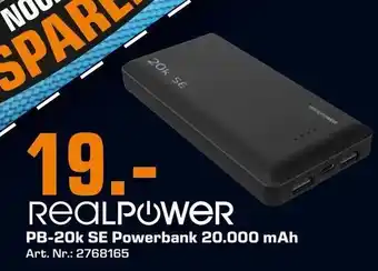 Saturn RealPower Powerbank 20.000mAh | PB-20K SE Angebot