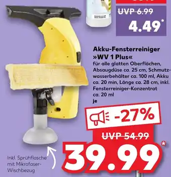 Kaufland Kächer Akku Fensterreiniger ,,WV 1 Plus" Angebot