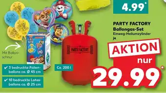 Kaufland Party Factory Ballongas Set Angebot