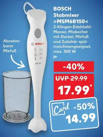 Kaufland Bosch Stabmixer ,,MSM6B150" Angebot