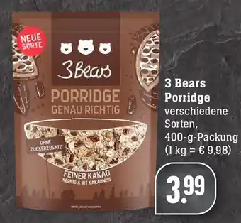 Edeka 3 Bears Porridge 400g Angebot