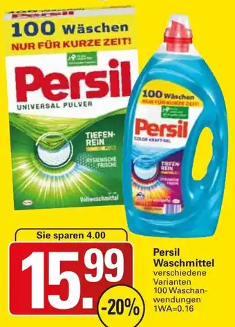 WEZ Persil Waschmittel 100 Waschanwendungen Angebot