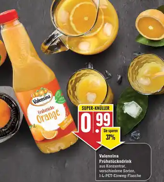 Edeka Valensina Frühstücksdrink 1L Angebot