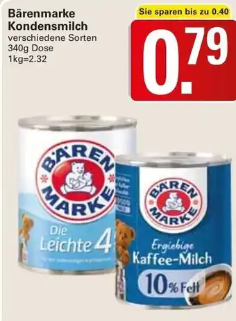 WEZ Bärenmarke Kondensmilch 340g Dose Angebot