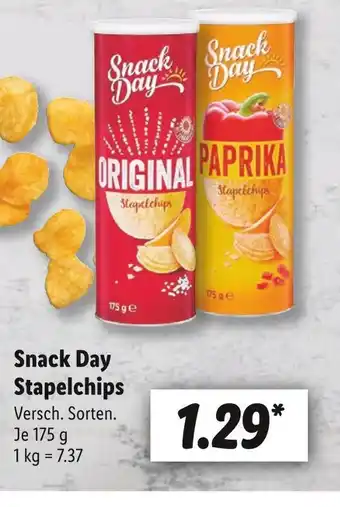 Lidl Snack day stapelchips Angebot