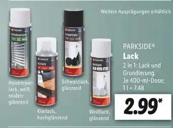 Lidl Parkside lack Angebot