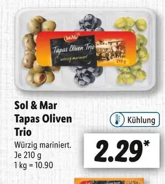 Lidl Sol & mar tapas oliven trio Angebot