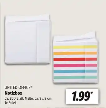 Lidl United office notizbox Angebot