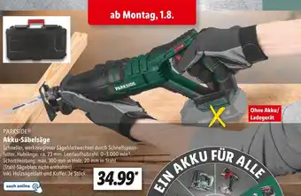 Lidl Parkside akku-säbelsäge Angebot