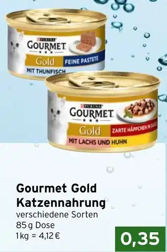 CAP Markt Gourmet Gold Katzennahrung 85 g Dose Angebot