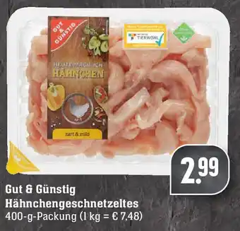 Edeka Gut & Günstig Hähnchengeschnetzeltes 400g Angebot