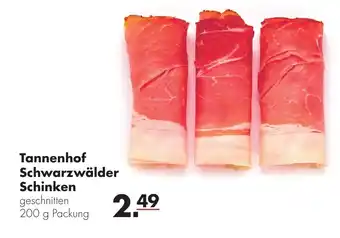 Handelshof Tannenhof Schwarzwälder Schinken 200 g Packung Angebot