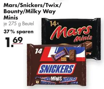 Handelshof Mars/Snickers/Twix/Bounty/Milky Way Minis 275 g Beutel Angebot