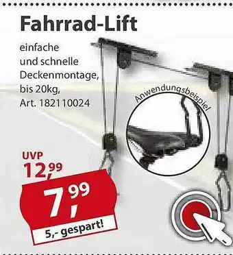 Sonderpreis Baumarkt Fahrrad-lift Angebot