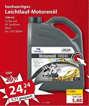 Sonderpreis Baumarkt Hochwertiges leichtlauf-motorenöl Angebot