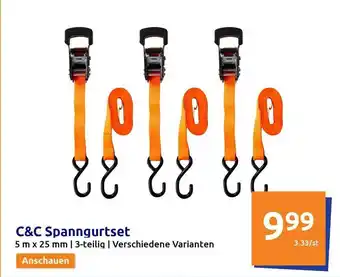 Action C&c spanngurtset Angebot