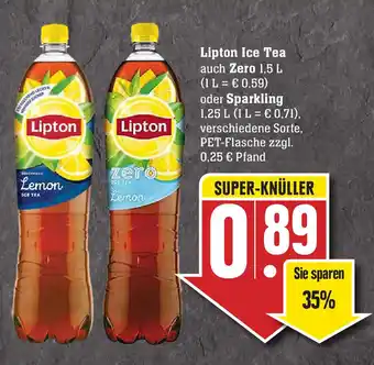 Edeka Lipton Ice Tea auch Zero 1,5L oder Sparkling Angebot