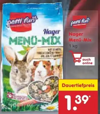 Netto Marken-Discount petti fun Nager Menü Mix 1 kg Angebot