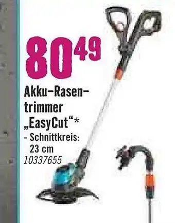 Hornbach Akku-rasentrimmer „easycut” Angebot