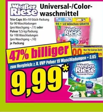 Norma Weißer riese universal-color waschmittel Angebot