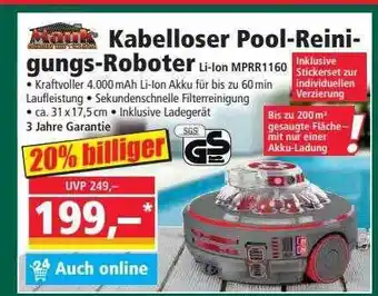 Norma Kabelloser pool reinigungs roboter Angebot