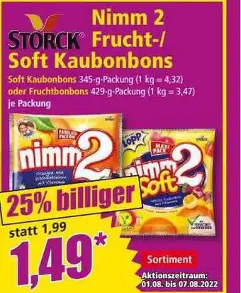 Norma Nimm 2 frucht- soft kaubonbons storck Angebot