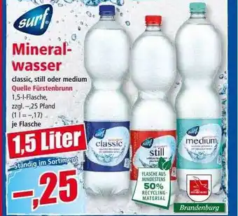 Norma Mineralwasser surf Angebot