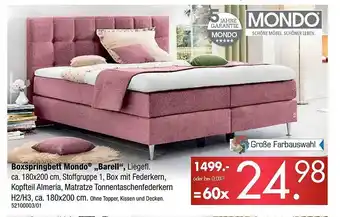 Franz Knuffmann Boxspringbett mondo „barell“ Angebot