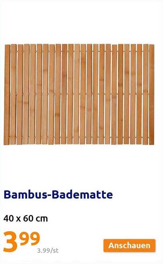 Bambus-badematte Angebot bei Action