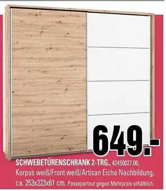 Franz Knuffmann Schwebetürenschrank 2-trg Angebot